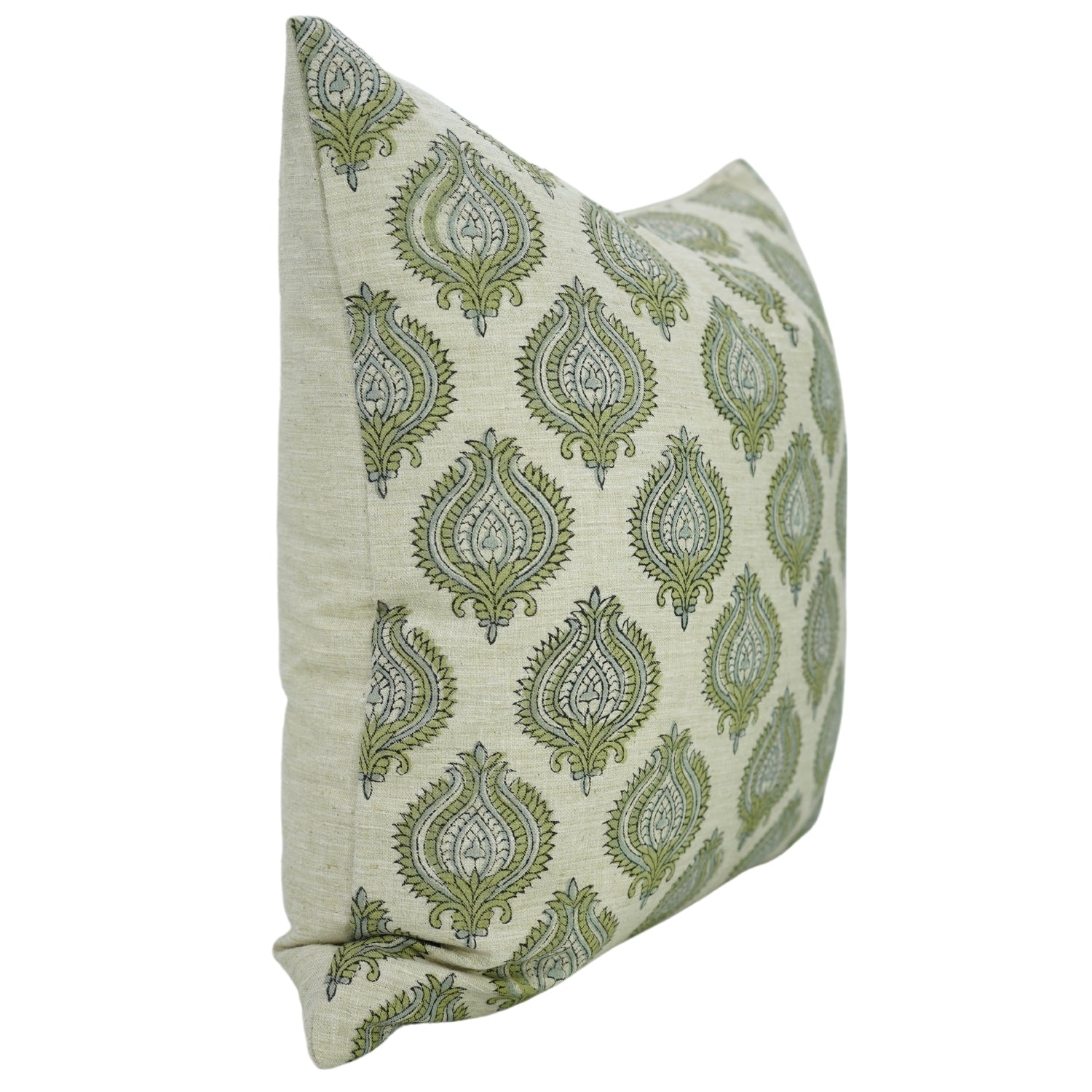 Handcrafted Boho Block Print Cotton Throw Pillow Cover – Farmhouse Decor | Uday