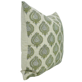 Handcrafted Boho Block Print Cotton Throw Pillow Cover – Farmhouse Decor | Uday