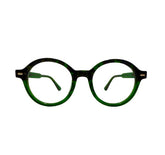 Emerald Green round 48mm eyeglasses