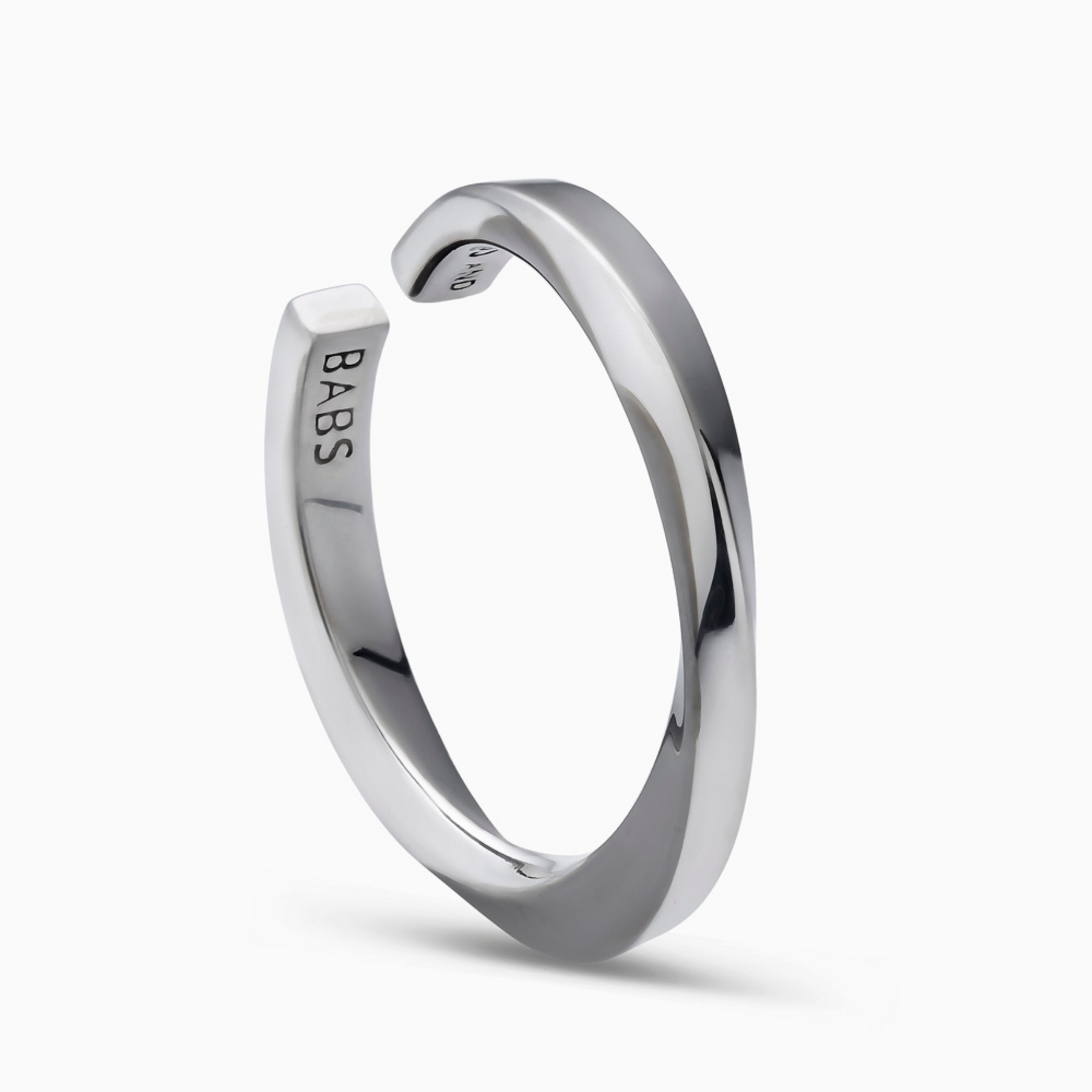 Lilo Ring in Silver And Black Rhodium