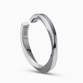 Lilo Ring in Silver And Black Rhodium