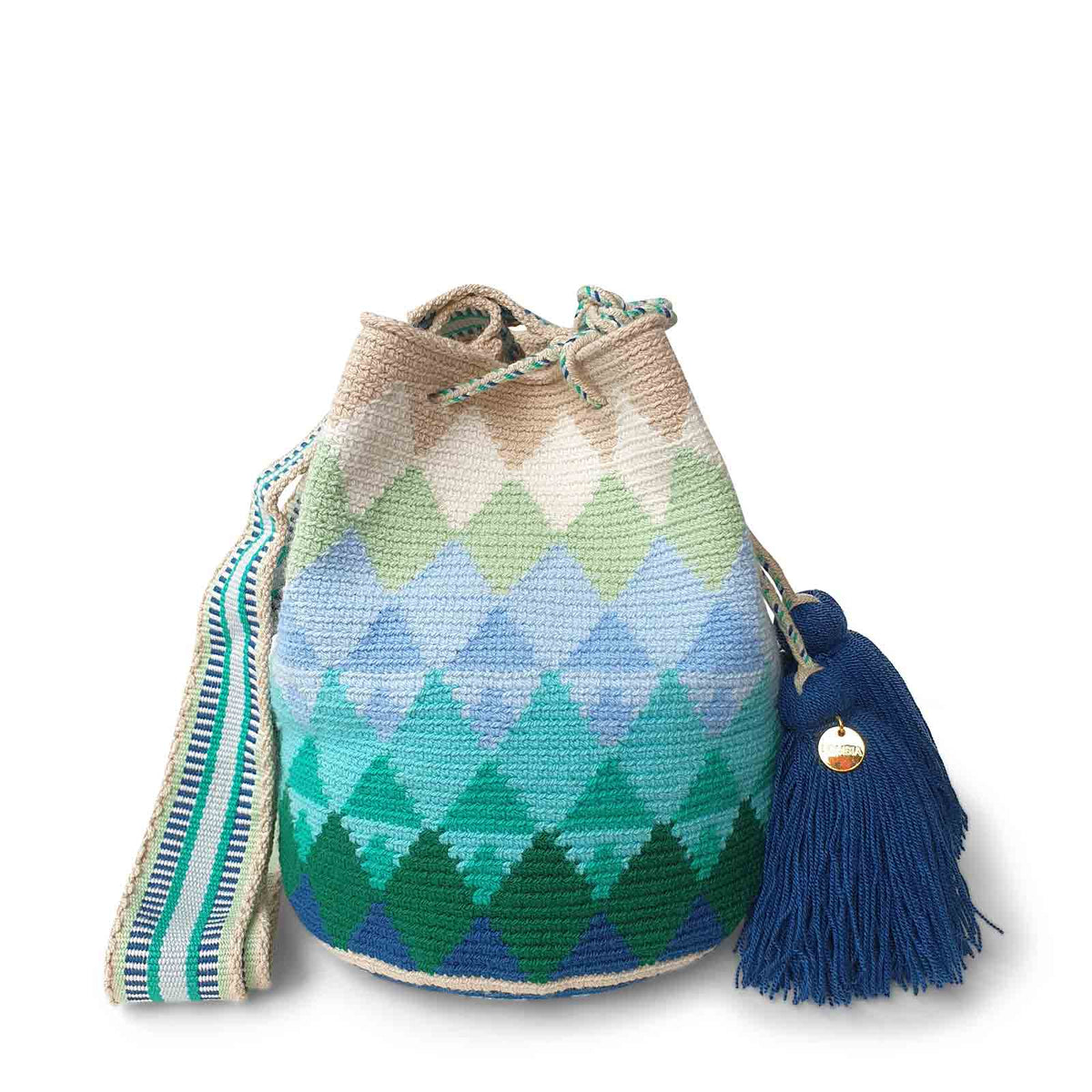 Peacock Wayuu Bag (Medium)