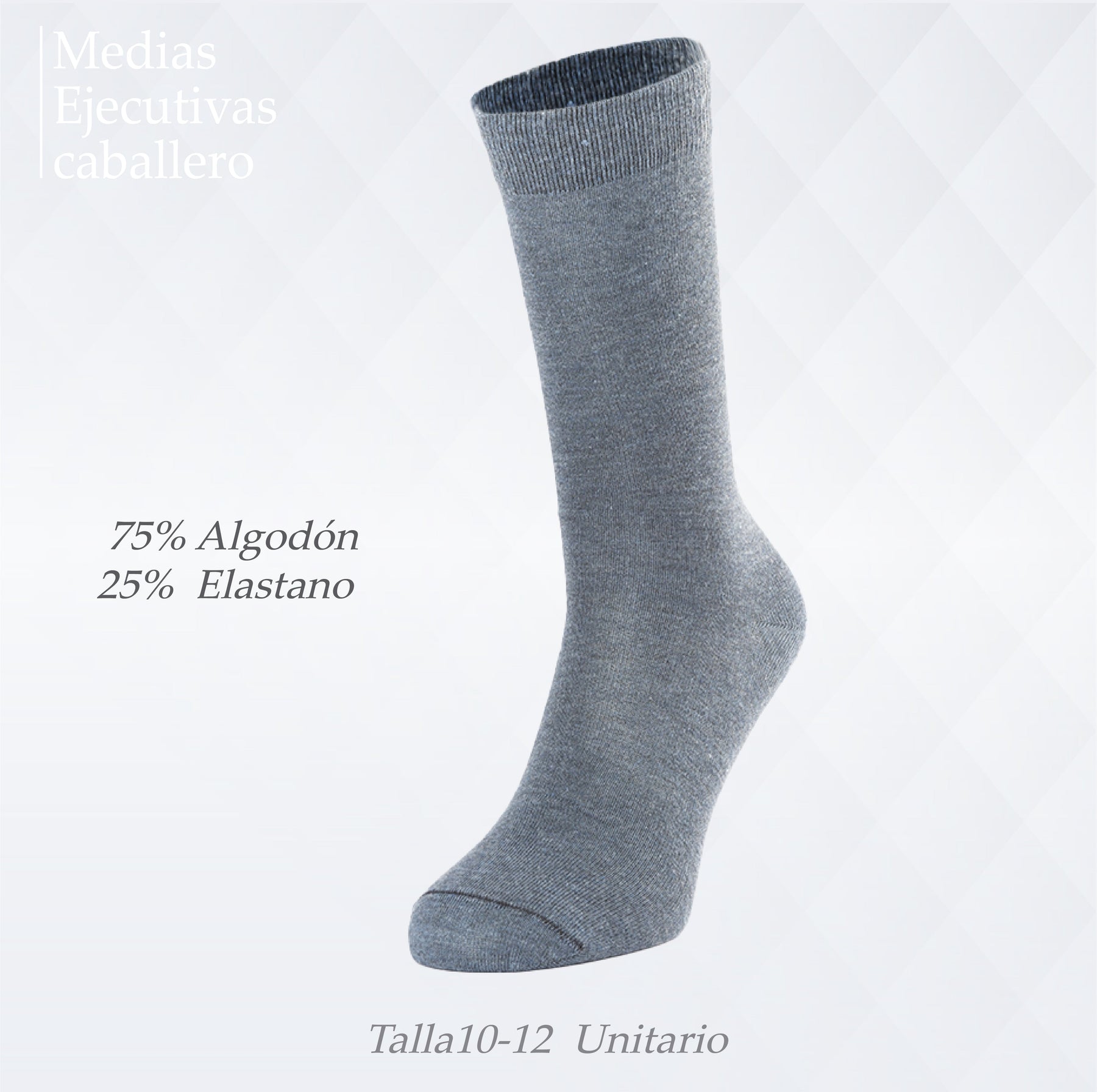 MEDIA EJECUTIVA PUNTA SIN COSTURA UNITARIA