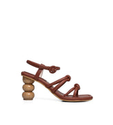Palma Brown Sculptural Sandals