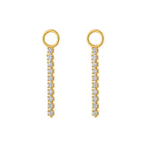 Multi Pavé Gold Earring Charm