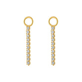 Multi Pavé Gold Earring Charm