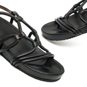 FLORA BLACK SANDALS
