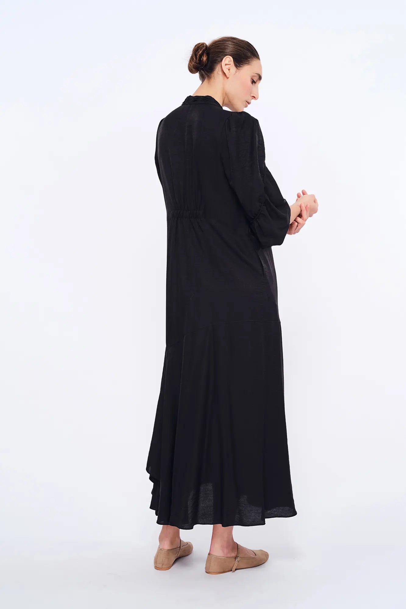 Carlie Asymmetrical Dress | Black