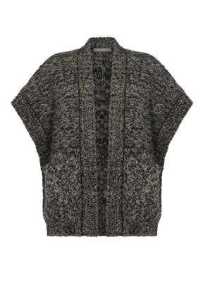 Elaine Poncho | Black Melange