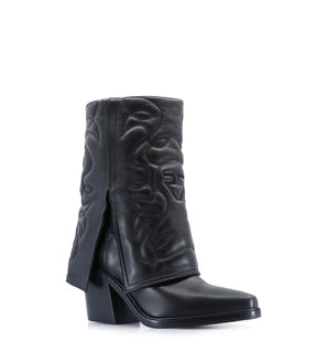 Stylish Black Western Ankle Boots Ami