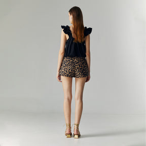 LIVIA LEOPARD SKORT