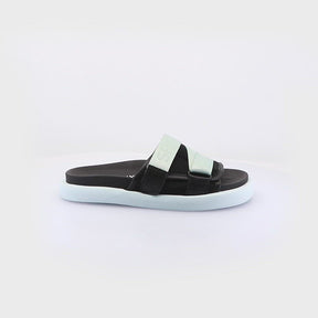 Eco-Friendly Sporty Slides with Velcro Straps Alu