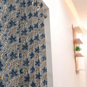 Elegant Hand Block Print Curtains: Pushp Samhita