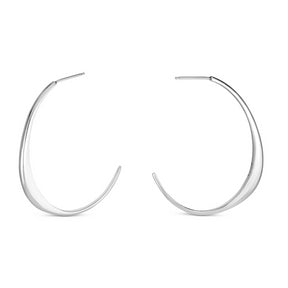Hiba Hoops in Sterling Silver
