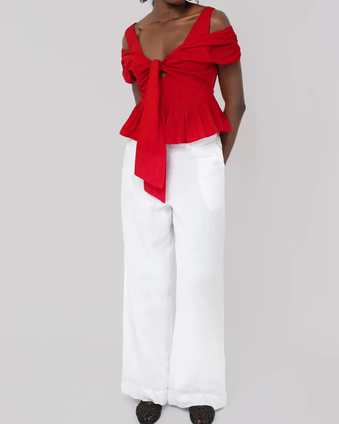 Usha Poplin Peplum Top