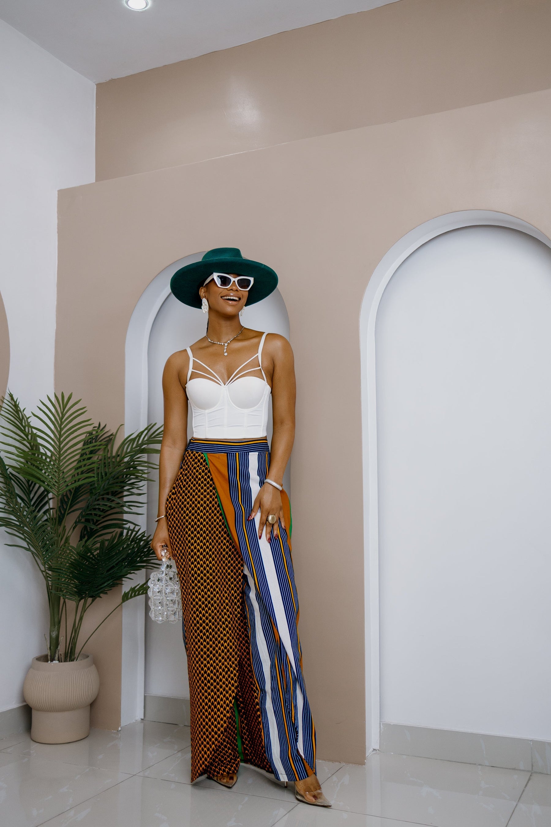 Akuluuno Patchwork Pants Skirt