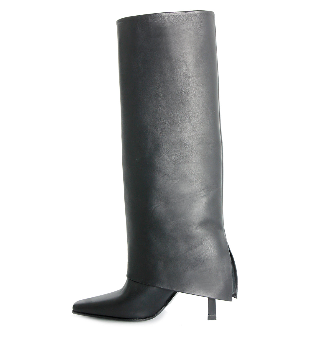 Elevate Your Style: Sleek Black High Boots Seint