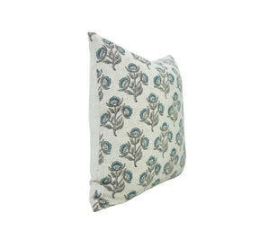 Classic Boho Hand-Made Block Viscose Linen Pillow Cover- Beal Patra
