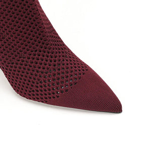 Brooklyn Knit Point Boot