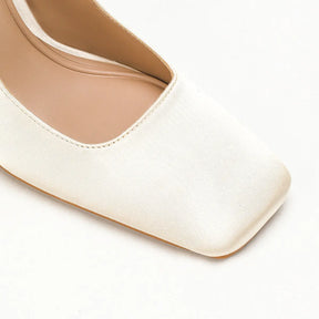 Madison Ivory Block Heels