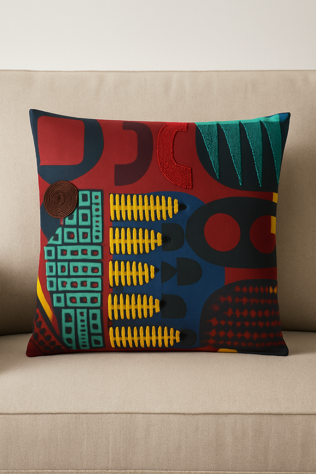 Mopane Beaded | Decorative Throw Pillow