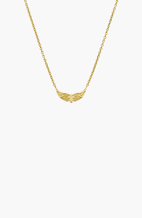 Divine Wings Mini Cross Necklace