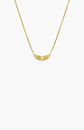 Divine Wings Mini Cross Necklace