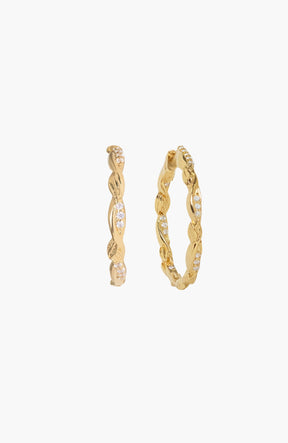Sacred Vine Hoop Earring