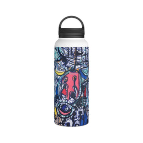 Stainless Steel Water Bottle, Handle Lid