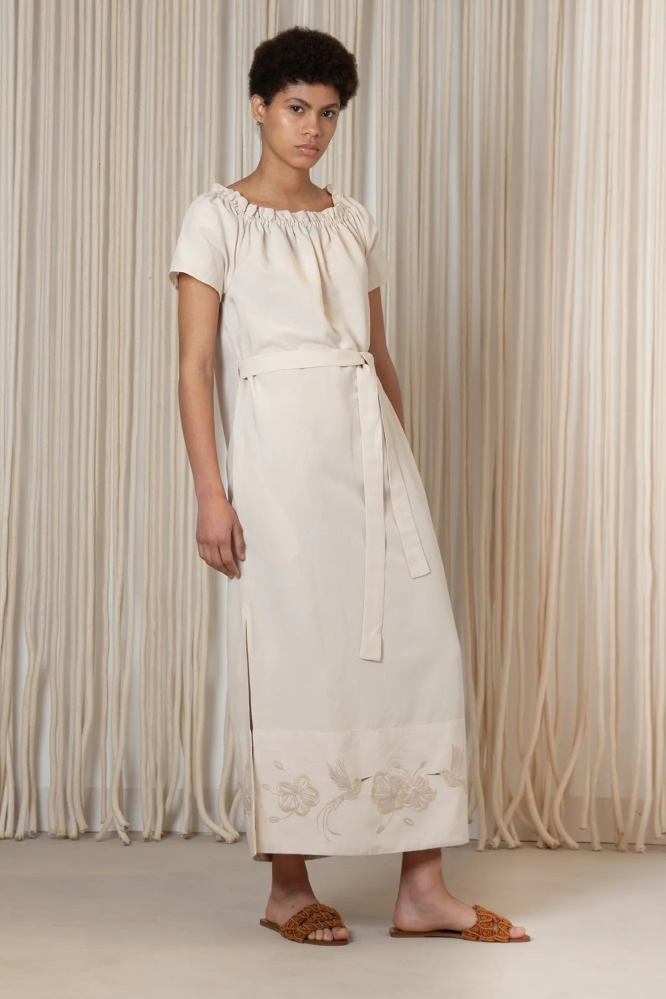 Logan Dress | Ecru
