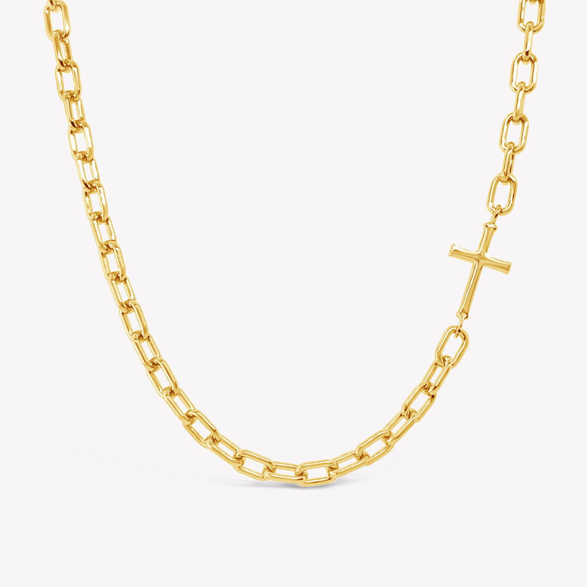 Mini Chain Breaker Cross Necklace