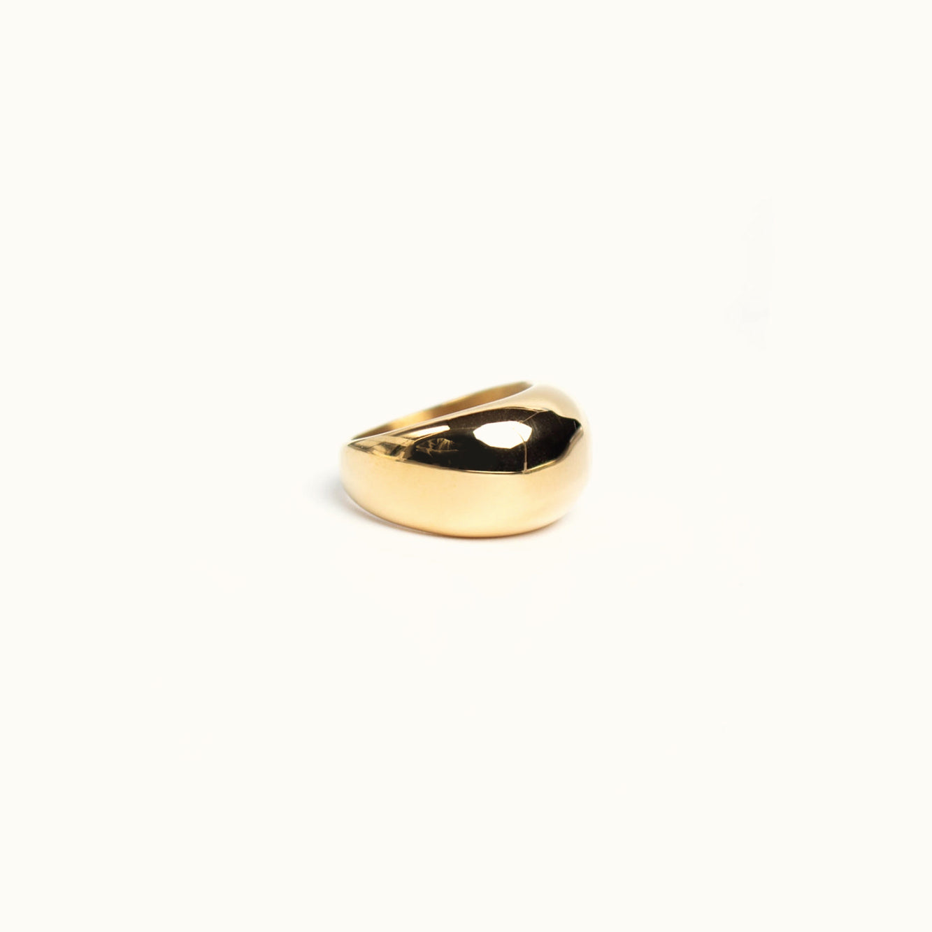 Gold Dome Ring Chunky Statement Ring 18K