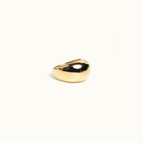 Gold Dome Ring Chunky Statement Ring 18K
