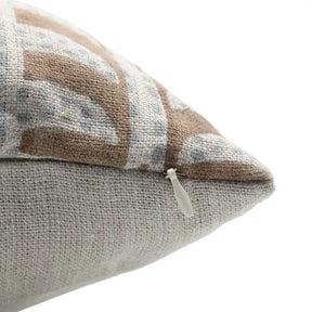Boho Block Print Thick Linen Cushion Cover - Garud