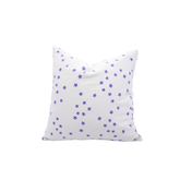 Sparkle Handmade Block Print Thick Cotton White Cushion Cover - Star