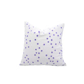 Sparkle Handmade Block Print Thick Cotton White Cushion Cover - Star