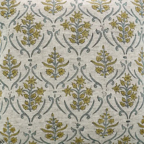 Natural Hand Block Printed Viscose Linen Pillow Cover - Vishal Pushp