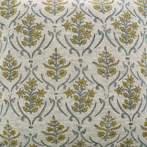 Natural Hand Block Printed Viscose Linen Pillow Cover - Vishal Pushp