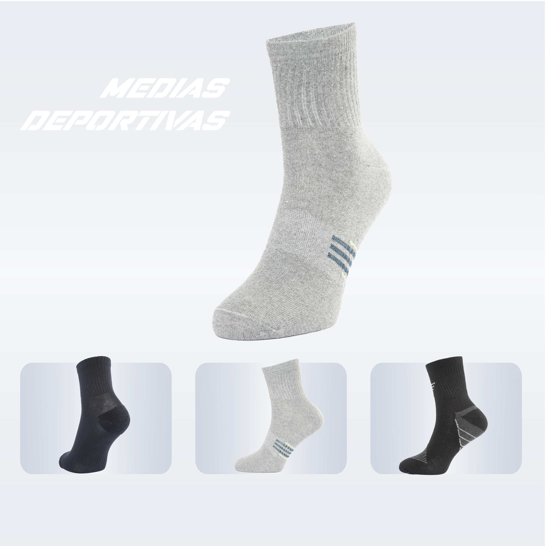 PACK DE 3 MEDIAS TENNIS