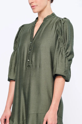 Carlie Asymmetrical Dress | Olive