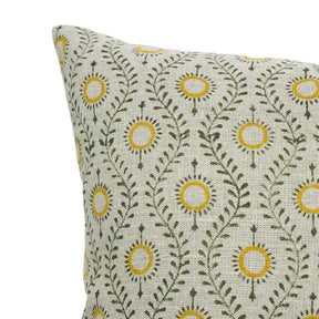 Floral Desgin Thick Linen Cushion Cover - Lehar
