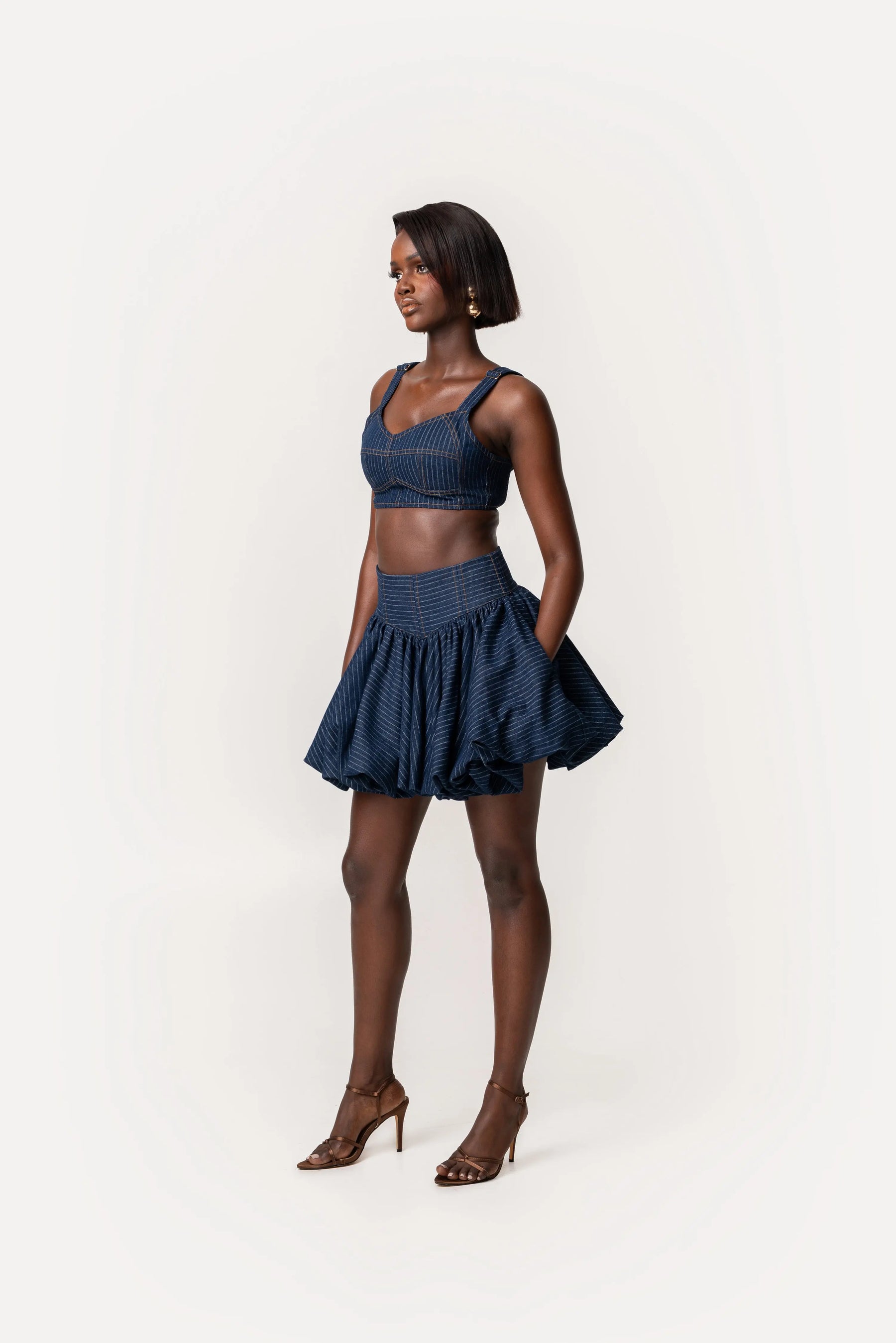Rumi Bubble Mini Skirt