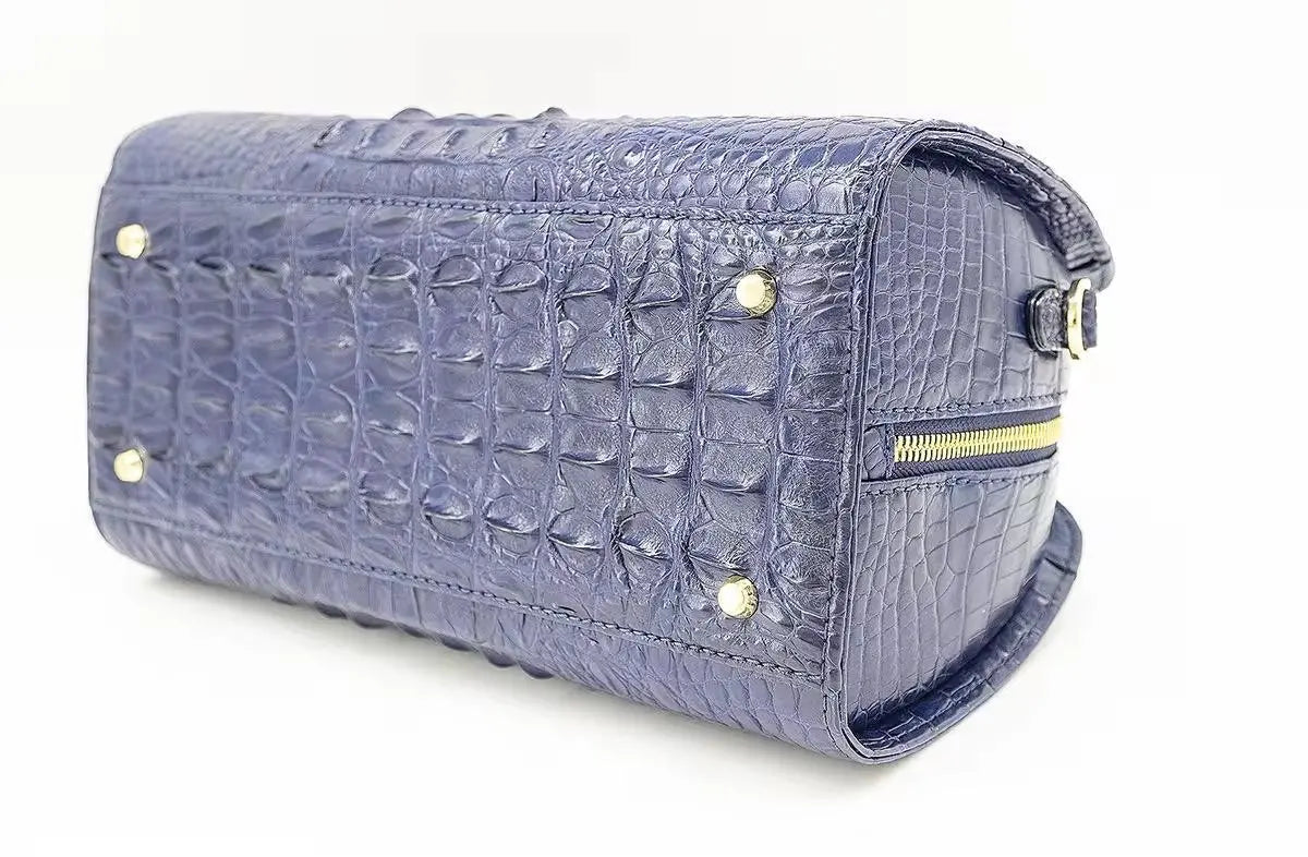 Luxe Artisanal Crocodile Leather Handbag | An Heirloom of Elegance KolleenBoutique