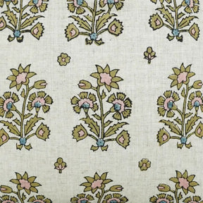 Crafted Hand Block Printed Design Viscose Linen Pillow Cover - Sadabahar