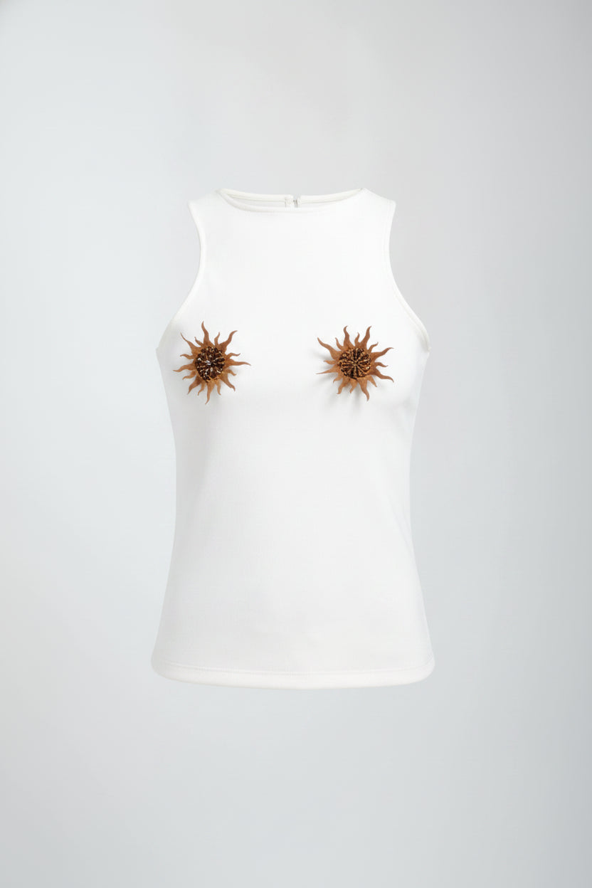 Boia Gilded Sun Rib Tank