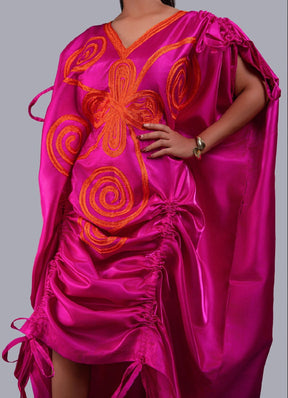 Picanto Pink Agbada Luxury kaftan Boubou dress
