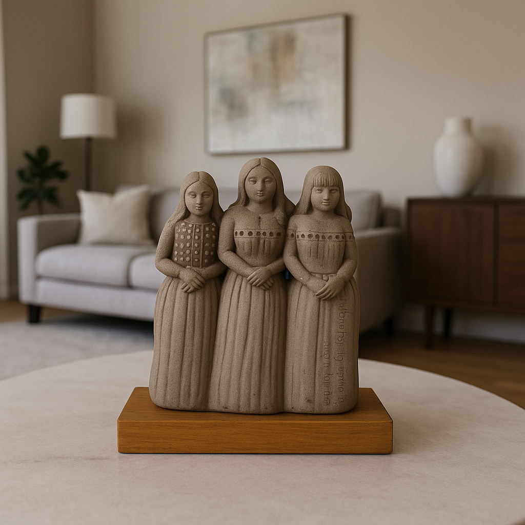 Selk’nam Women Sculpture — Hand-crafted Ceramic Figurine