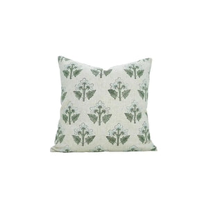Elegant Hand Block Print  Viscose Linen Pillow Cover - Chahat