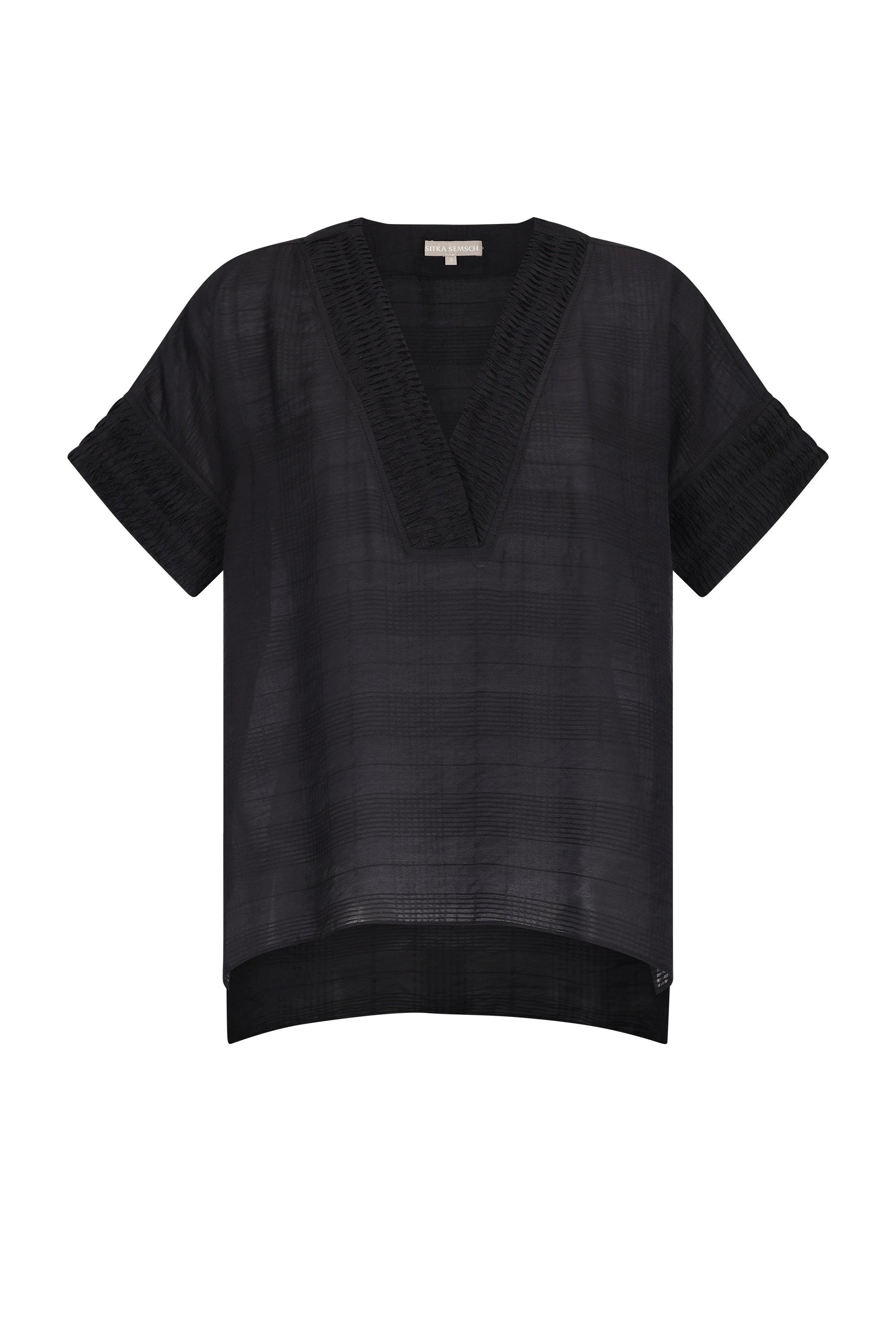 Ivy V-Neck Blouse | Black