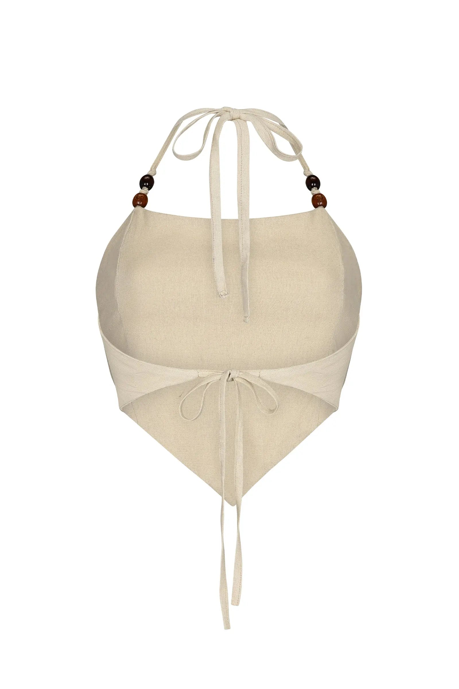 Tropical Top  Beige